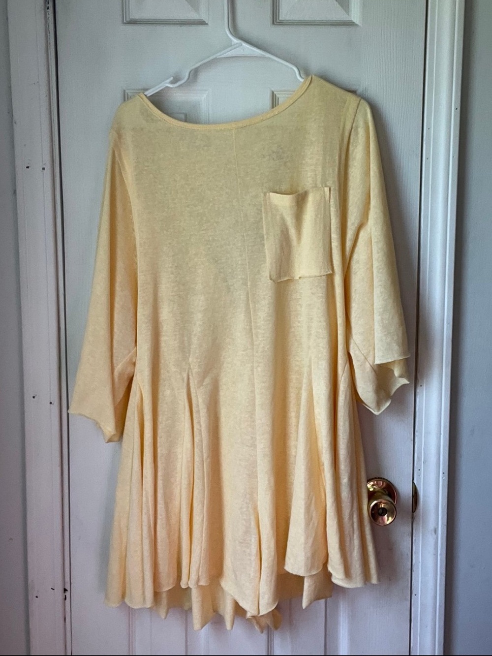 Yellow flowy romper LARGE